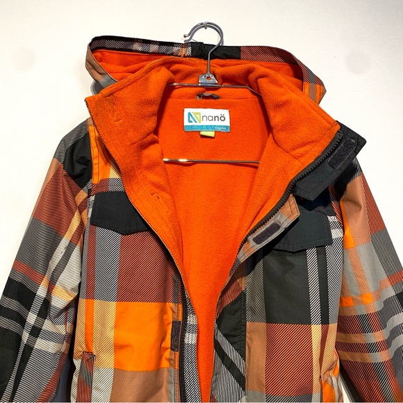 Nanö Hooded Polar Fleece Lined Kids Jacket / 6X - Picture 7 of 16